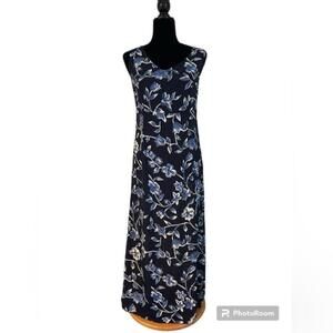 Smart Set Blue Floral Maxi Dress - Size 5